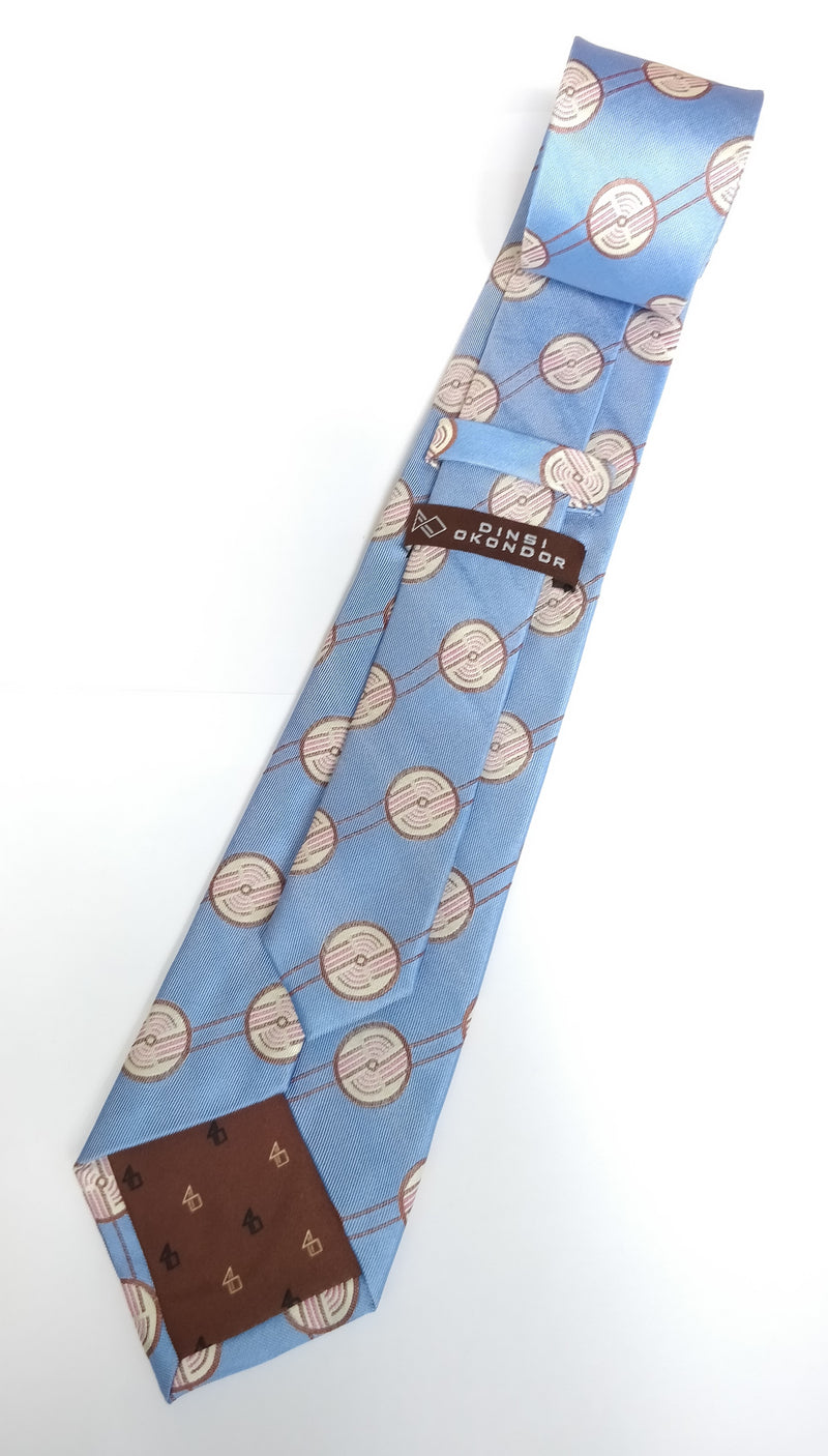 Dinsi Okondor Silk Necktie - Kindou design